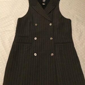 GAP Black Pinstripe Women's Vest.